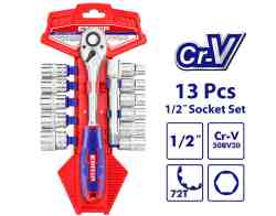 13 Pcs 1/2″ socket set