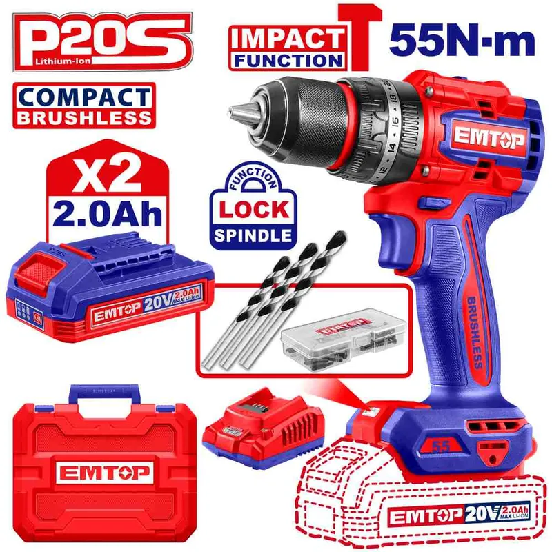 Compact Brushless Cordless Impact Drill