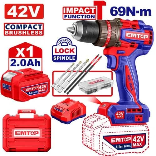 Compact Brushless Cordless Impact Drill