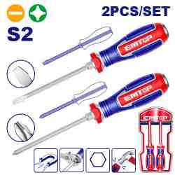2 Pcs go-through screwdriver set