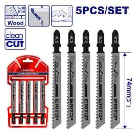 Jig saw blade for wood