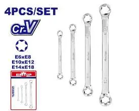 4 Pcs Star box end wrench set