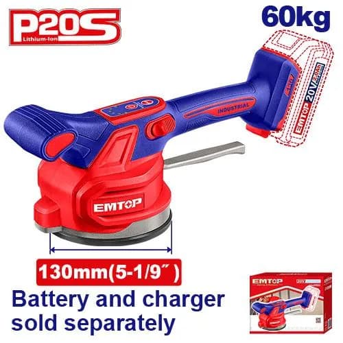 Cordless tile vibration machine