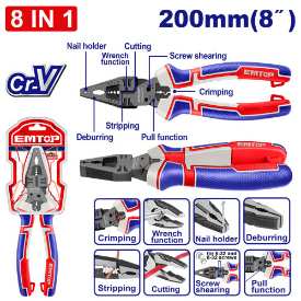 8-in-1 Multi-function combination pliers