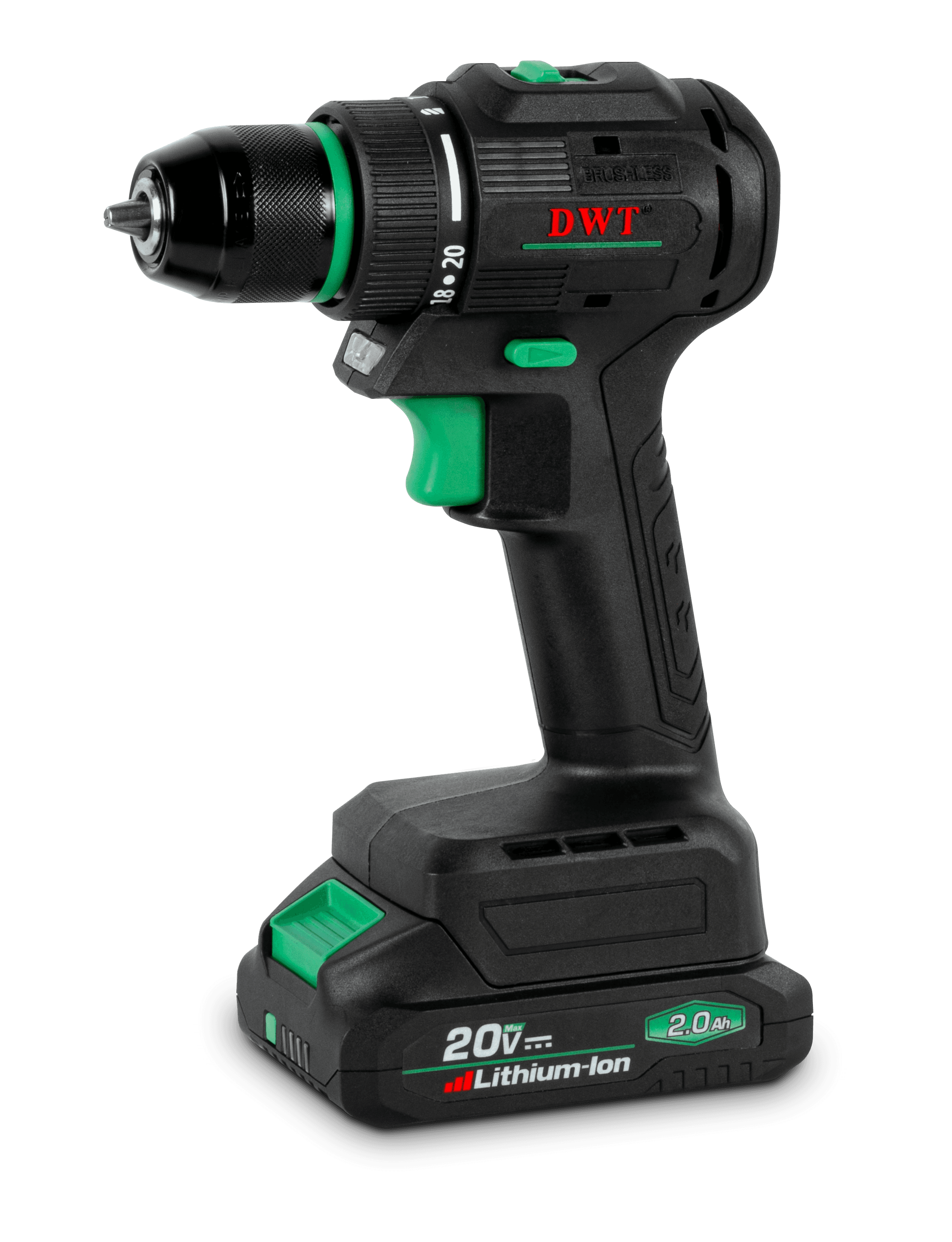 Brushless Cordless Drill/Screwdriver(2Battery,1Charger)