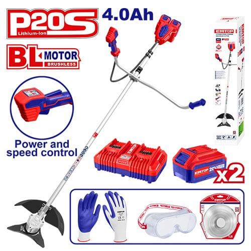 Cordless string trimmer and brush cutter