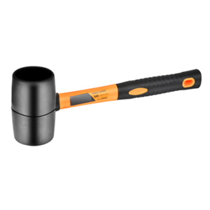 RUBBER HAMMER WOOD HANDLE