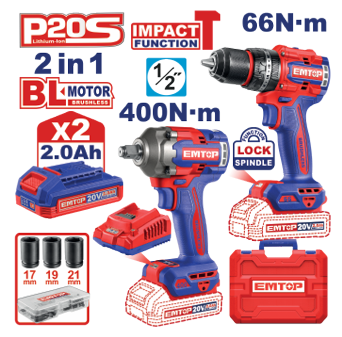 Cordless 2 pcs Combo Kit
