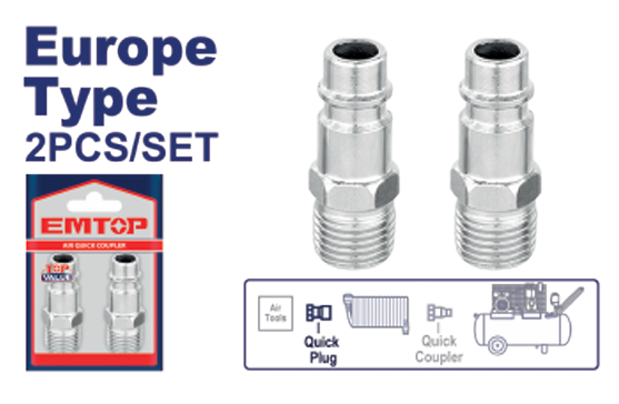 2 Pcs quick plug set