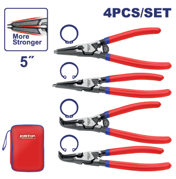 4 Pcs circlip pliers set