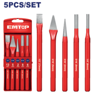5 Pcs Cold chisel and punch set