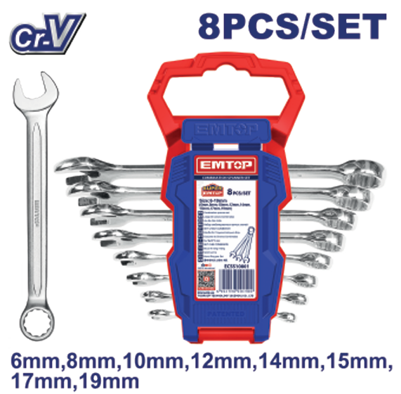 Combination spanner set