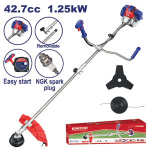 Gasoline grass trimmer and brush cutter