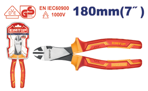 Insulated heavy-duty diagonal cutting  pliers