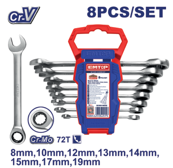 Ratchet spanner set
